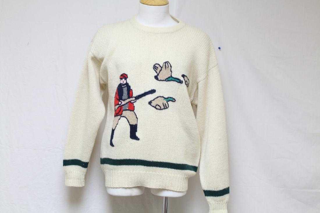 Vintage 1980s Men's Hunting Sweater (1 of 4)