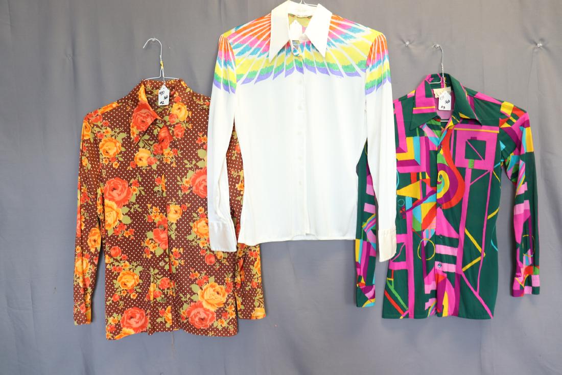 Lot of 3 Vintage 1970's Knit Tops (1 of 11)