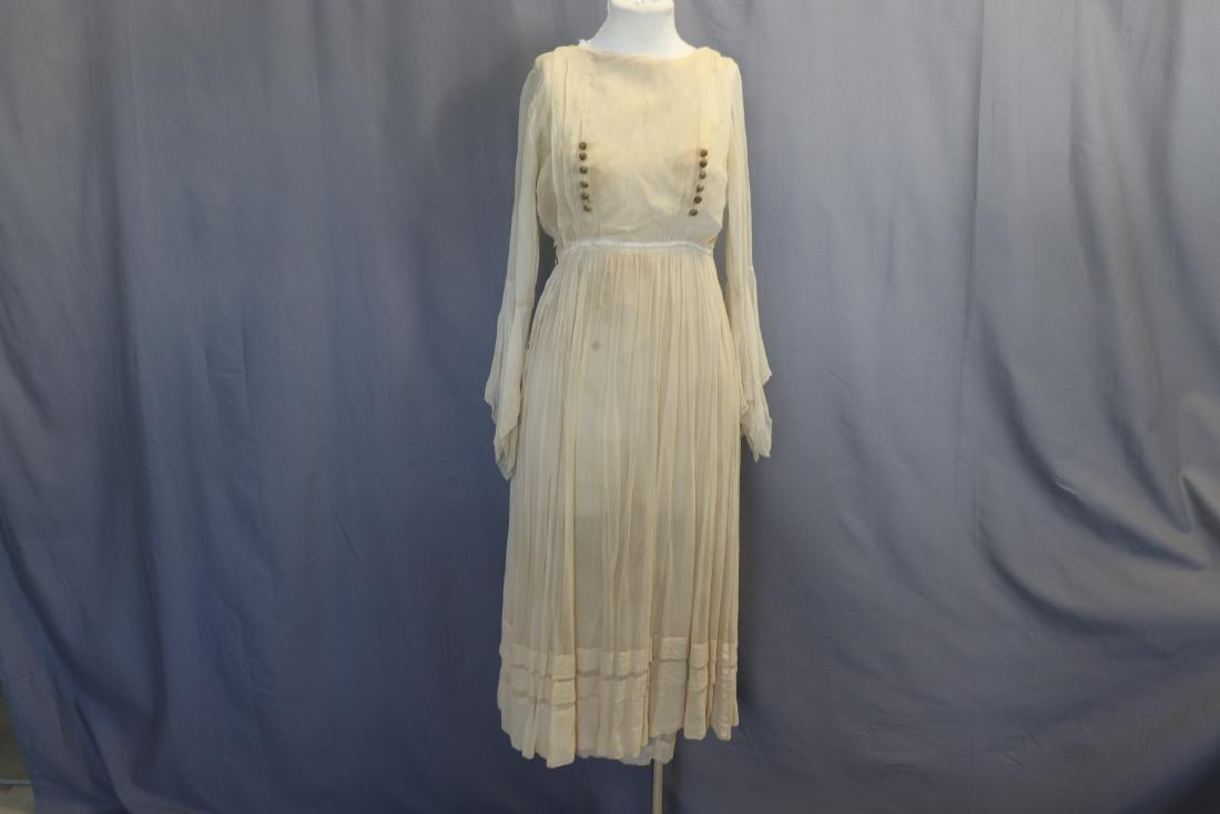 Antique Edwardian Silk Crepe Dress (1 of 10)