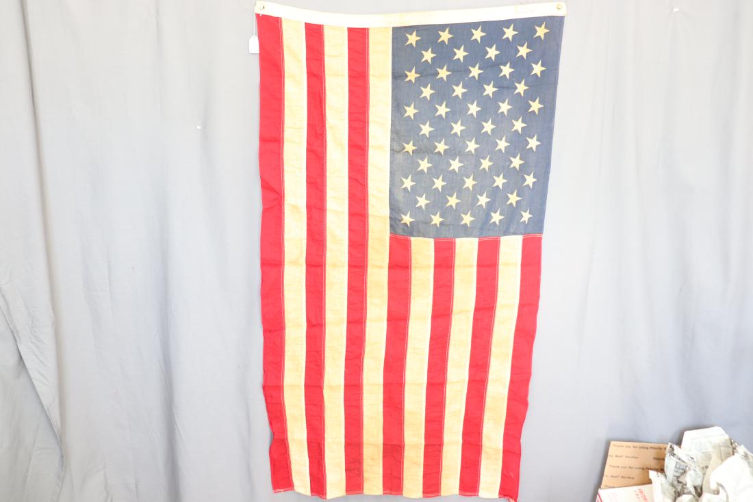 Vintage 50 Star Cotton Flag: Pioneer, by Valley Forge Flag Company, 3x5 feet. Great condition.