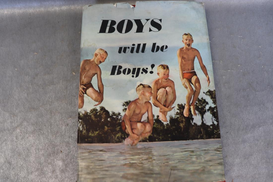 "Boys Will Be Boys" 1966 Book by, Photographic Essay: by George St. Martin & Ronald C. Nelson, Dust Jacket has damage, see photo's for condition, approx. 13 1/4 x 9 3/4