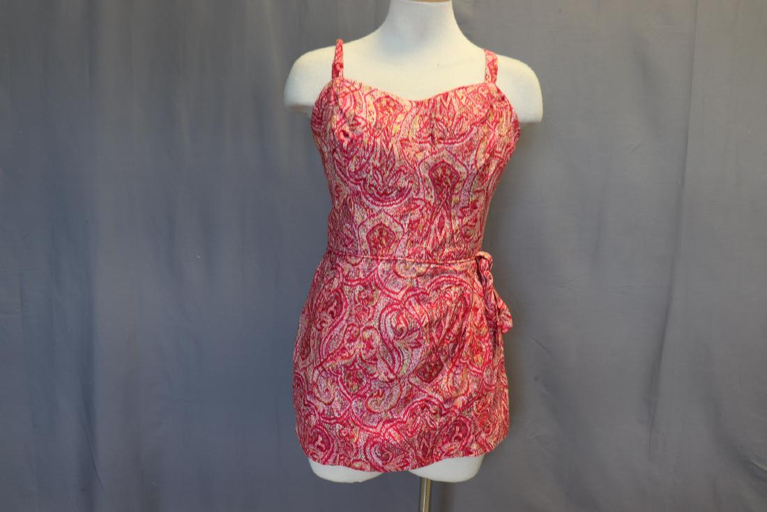 Vintage 1950's Red Bathing Suit (1 of 4)