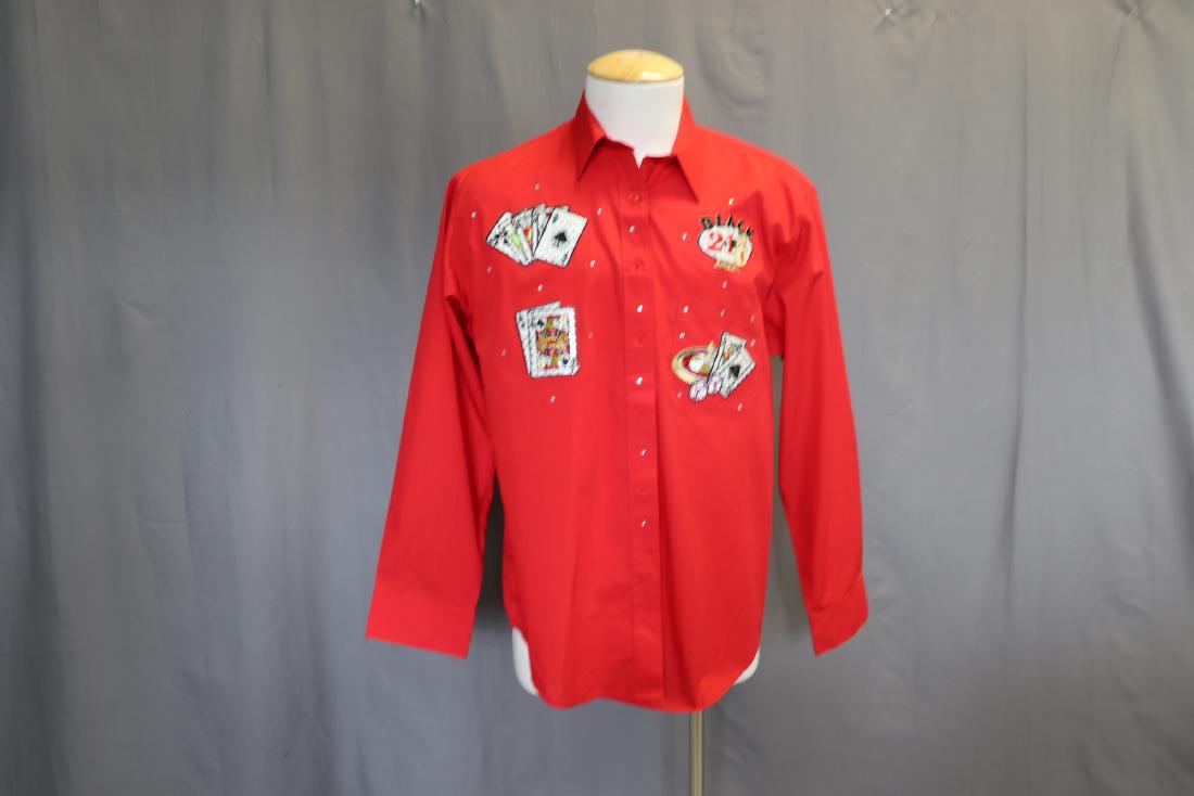 Men's Button Down Poker, Casino Shirt (1 of 5)