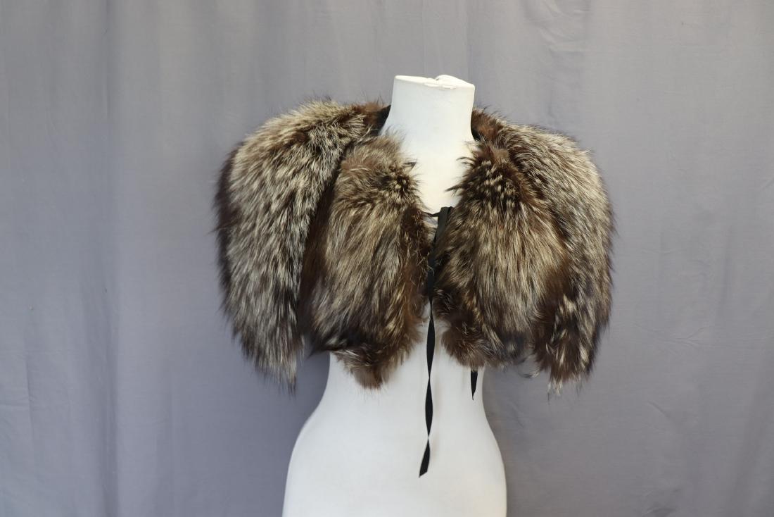 Vintage Crystal Fox Stole, Collar (1 of 3)