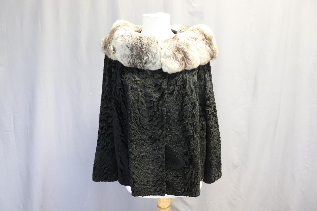 Vintage1950's   Persian Curley Lamb Jacket W Chinchilla (1 of 6)