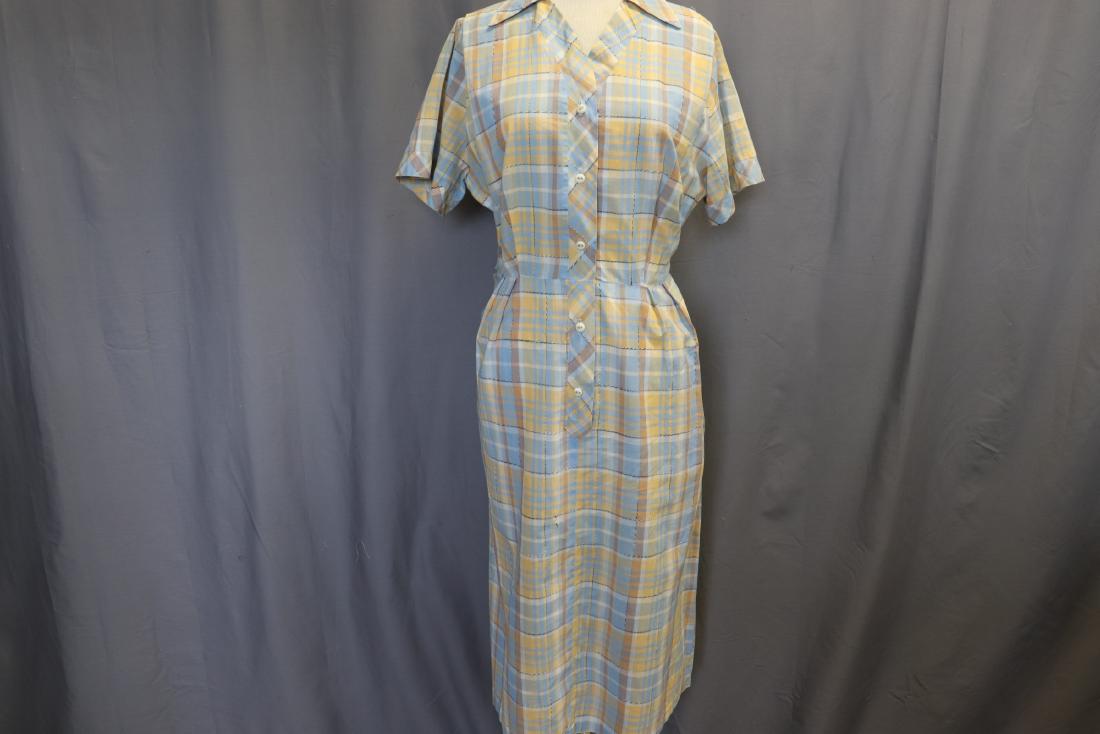 Vintage 1950's Cotton Shirt Dress (1 of 8)