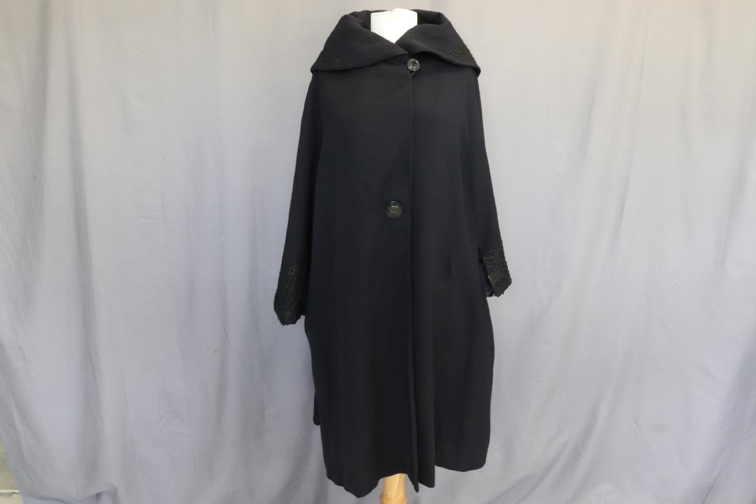 1920's Embroidered Cape with Floral Lining (1 of 8)