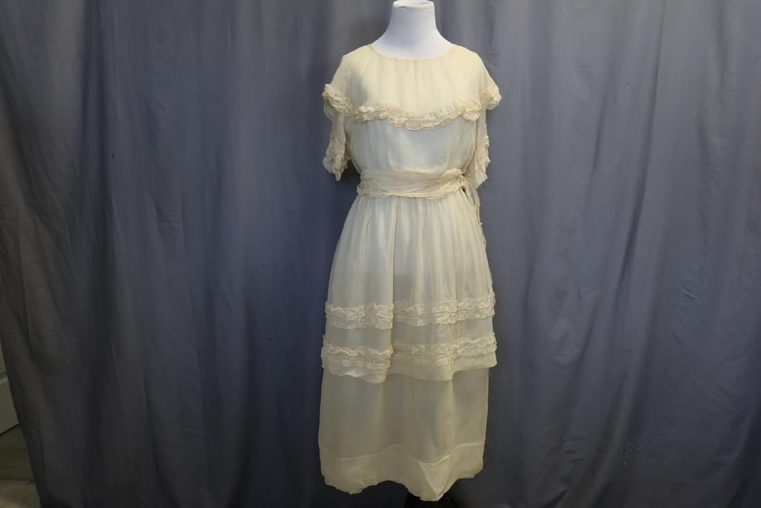 1920's Silk Chiffon Wedding/Graduation Dress (1 of 8)