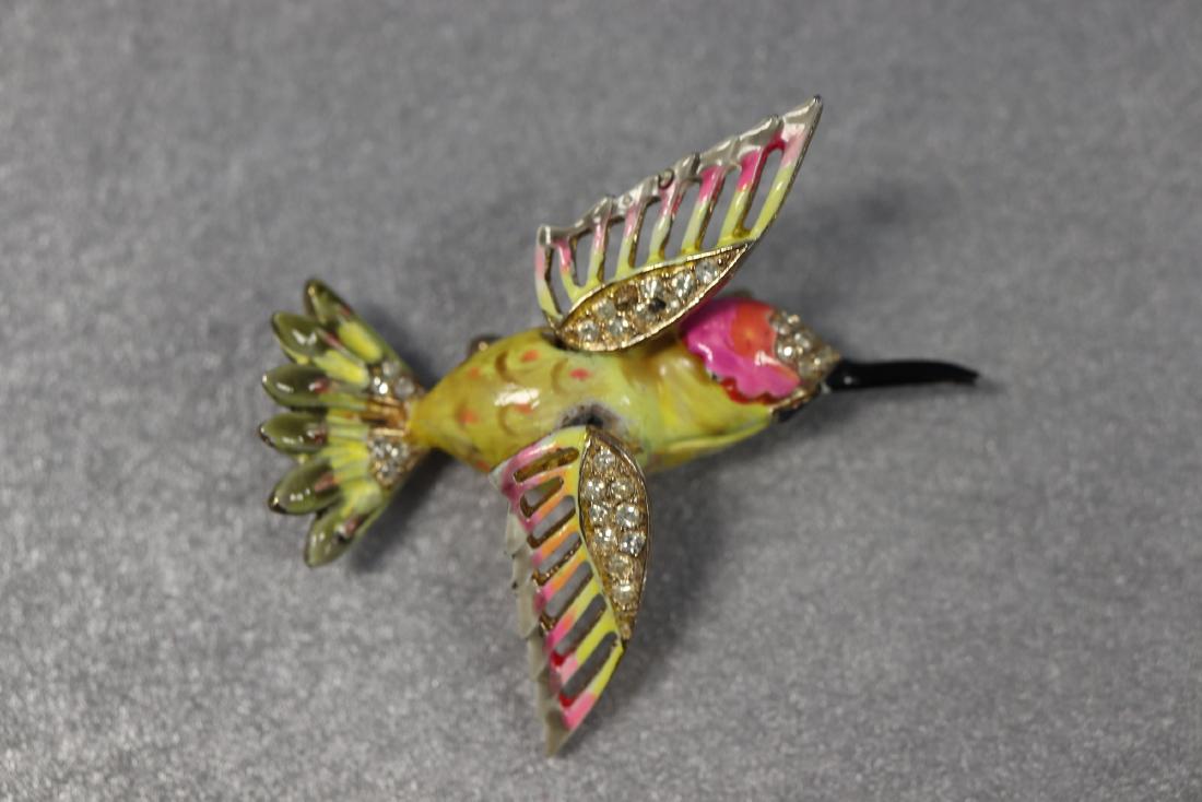 Vintage Coro Humming Bird Trembler/Jiggler Brooch (1 of 4)
