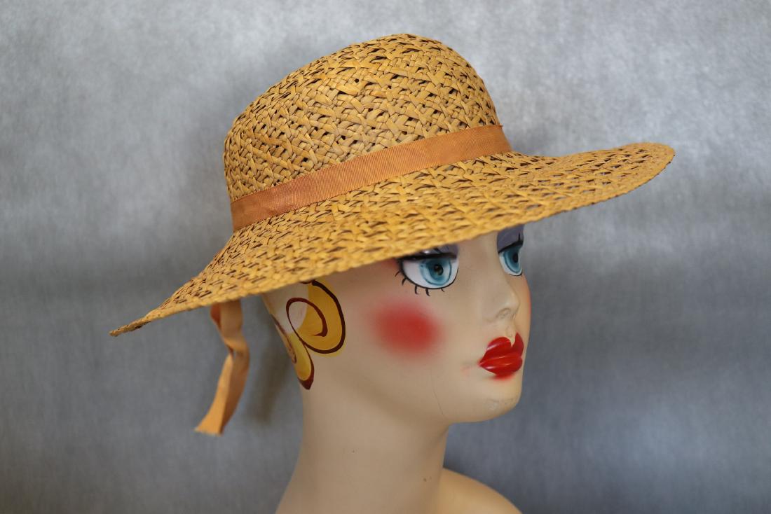1930's Vintage Woven Straw Hat (1 of 5)