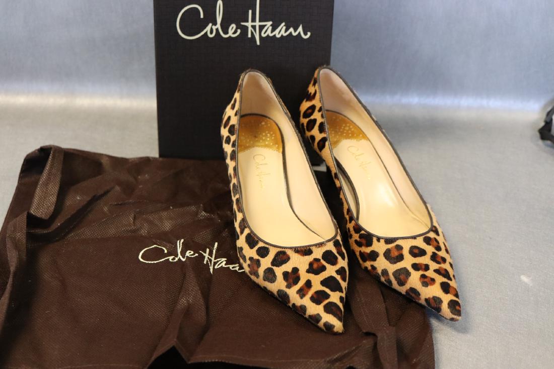 Cole Haan Printed Leopard Fur Kitten Heels (1 of 7)
