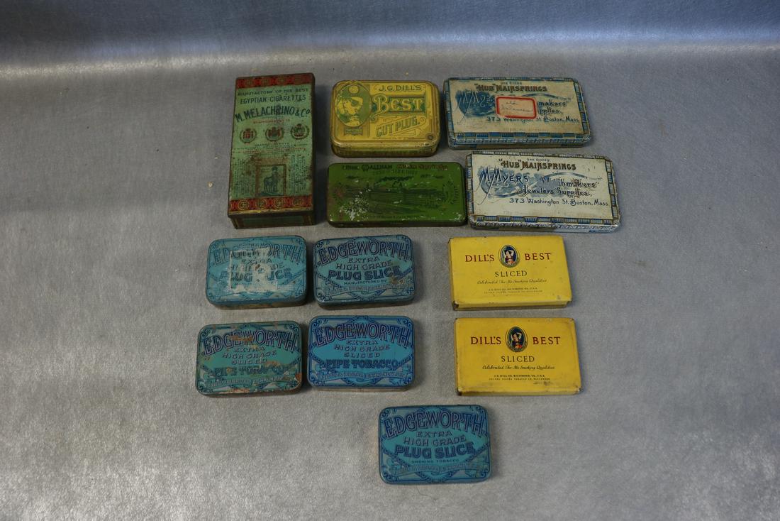 Lot of Antique Tobacco Tins, Boxes (1 of 5)