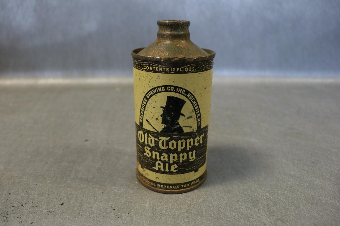 Vintage Old Topper Snappy Ale Cone Top Beer Can (1 of 4)