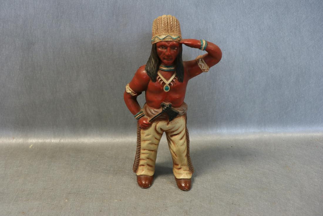 Vintage Cast Iron Toy Still Indian Bank (1 of 5)