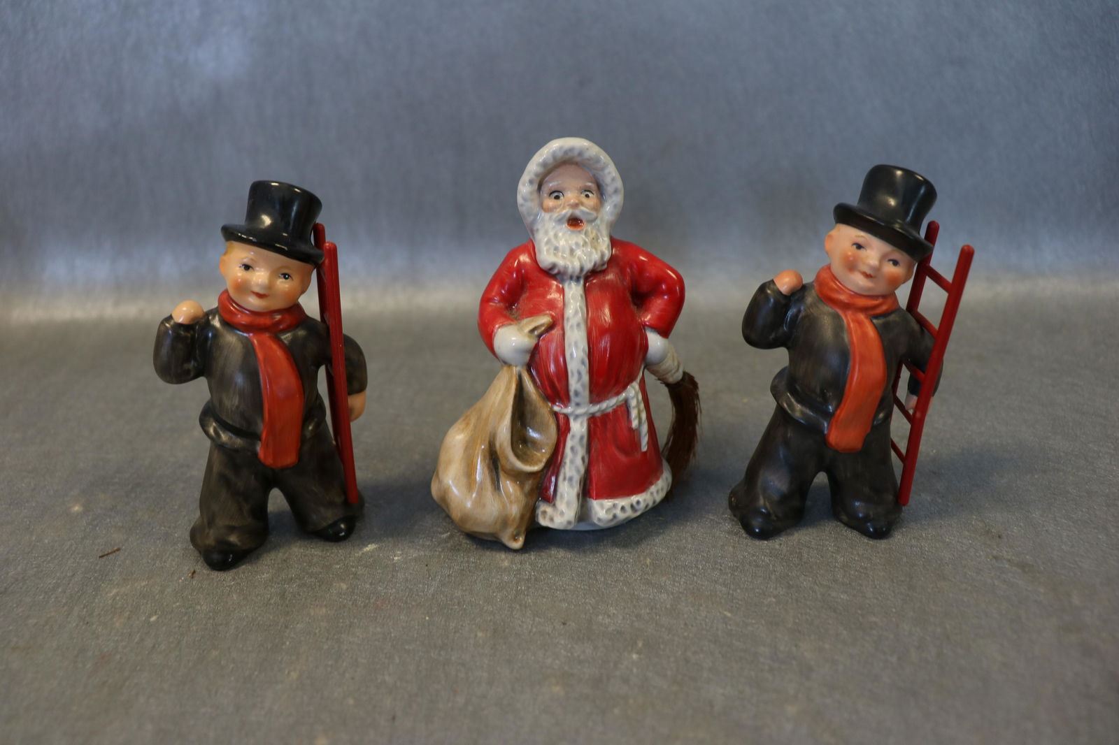 Lot of 3 Vintage Hummel's, Santa, Chimney Sweeps (1 of 4)