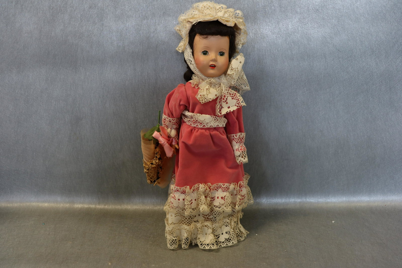 1950's Fairyland Walker Doll: composition doll, sleepy eyes, open mouth with teeth, made in USA