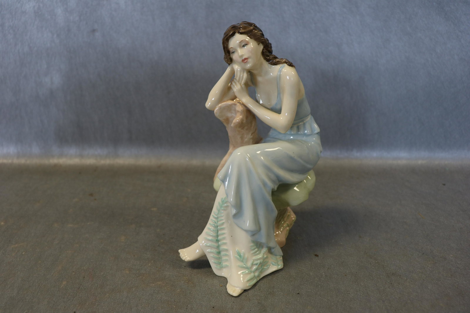Royal Doulton Figurine "Impressions Sunset" #4198: Dated 1999, hand made and hand decorated, Bone China, approx. 8" tall.