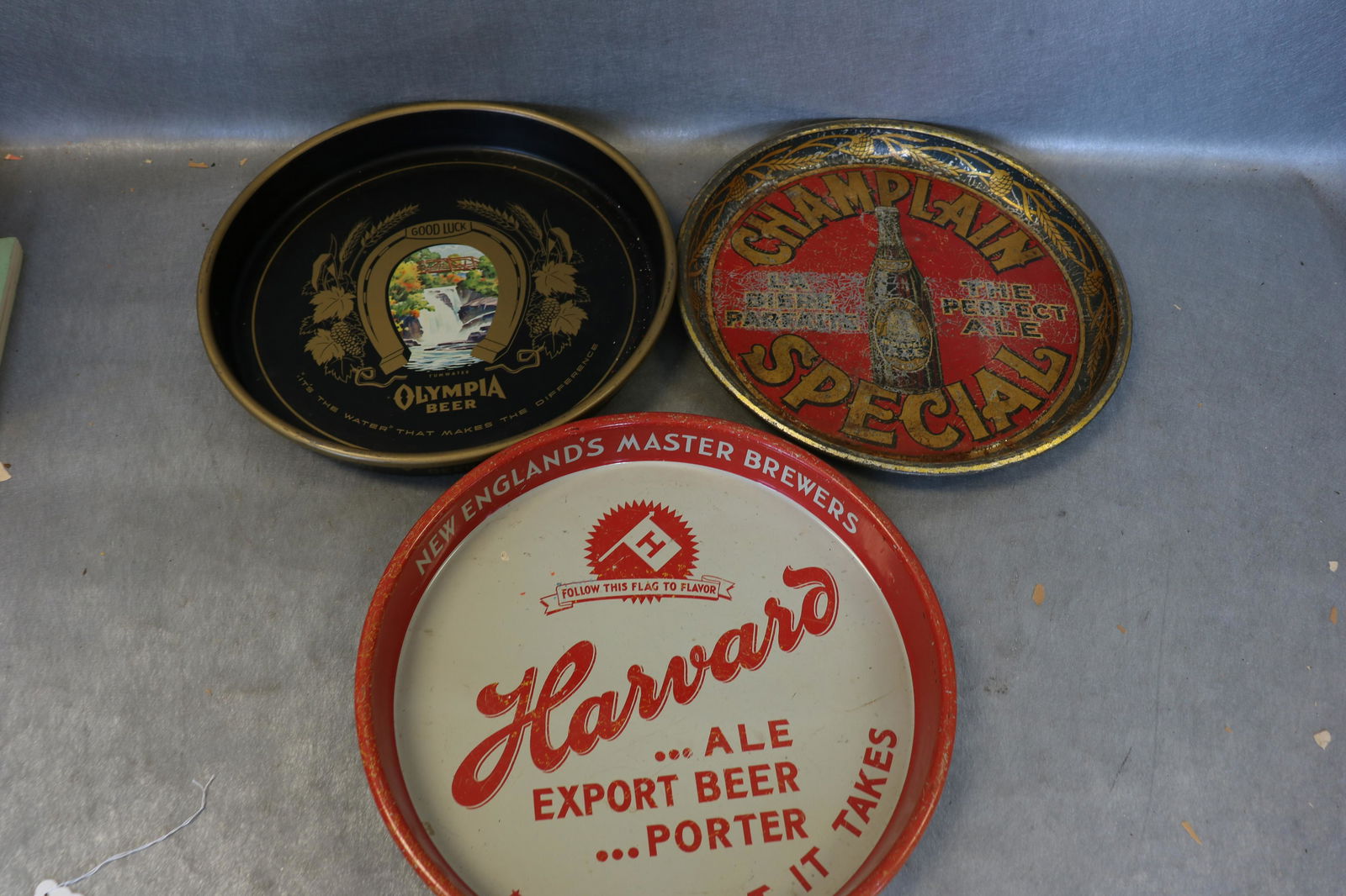 Lot of 3 Vintage Advertising Bar Trays (1 of 5)