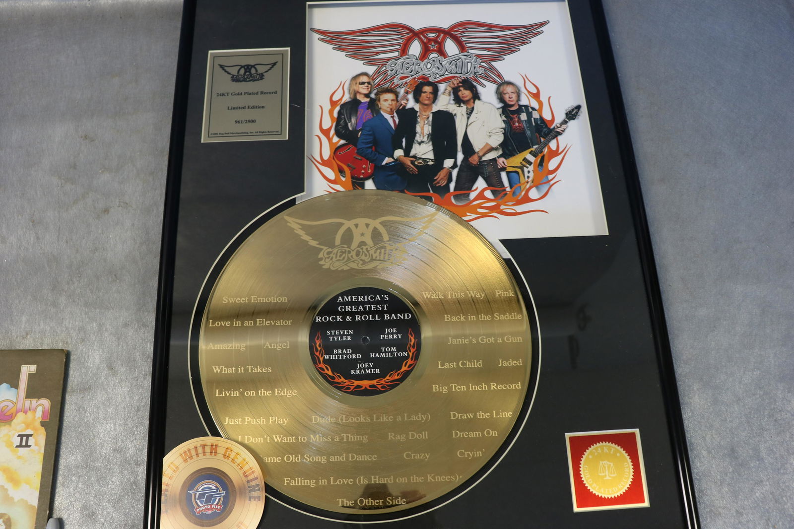 Vintage Aerosmith Gold Plated Record Album (1 of 6)