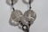 Vintage Crystal Scarab & Sterling Bracelet - 4