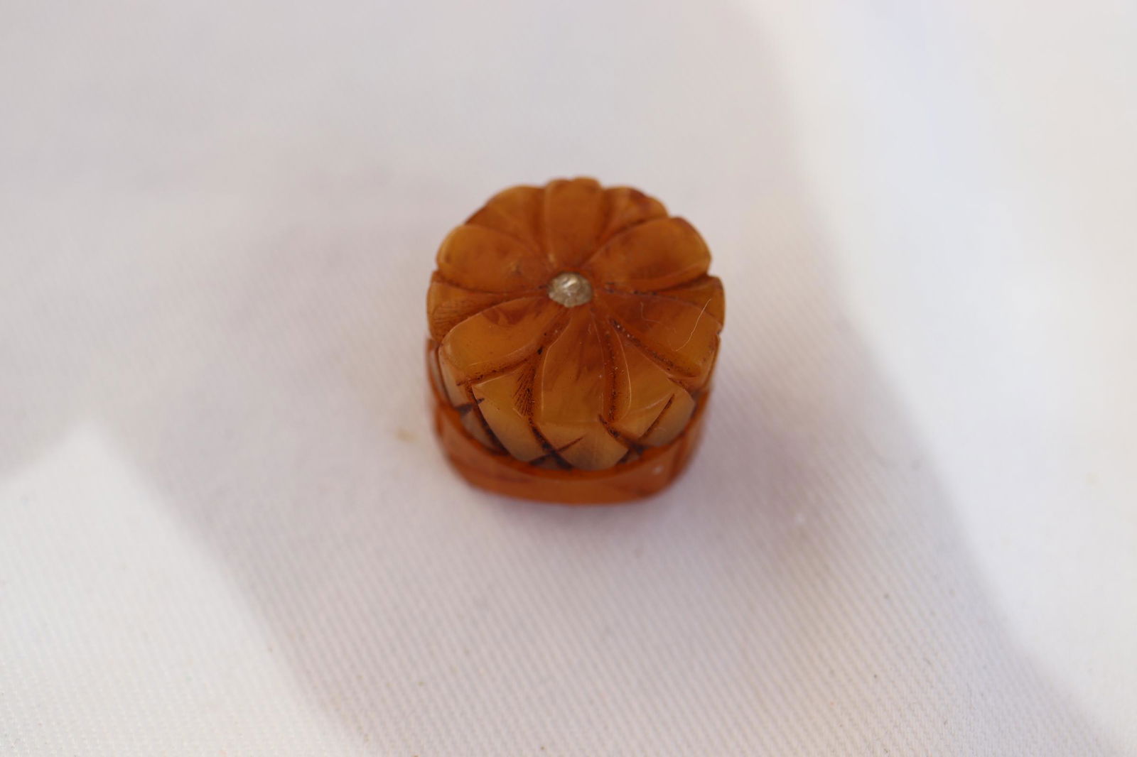 Antique Miniature Carved Bakelite Perfume Box, (1 of 6)