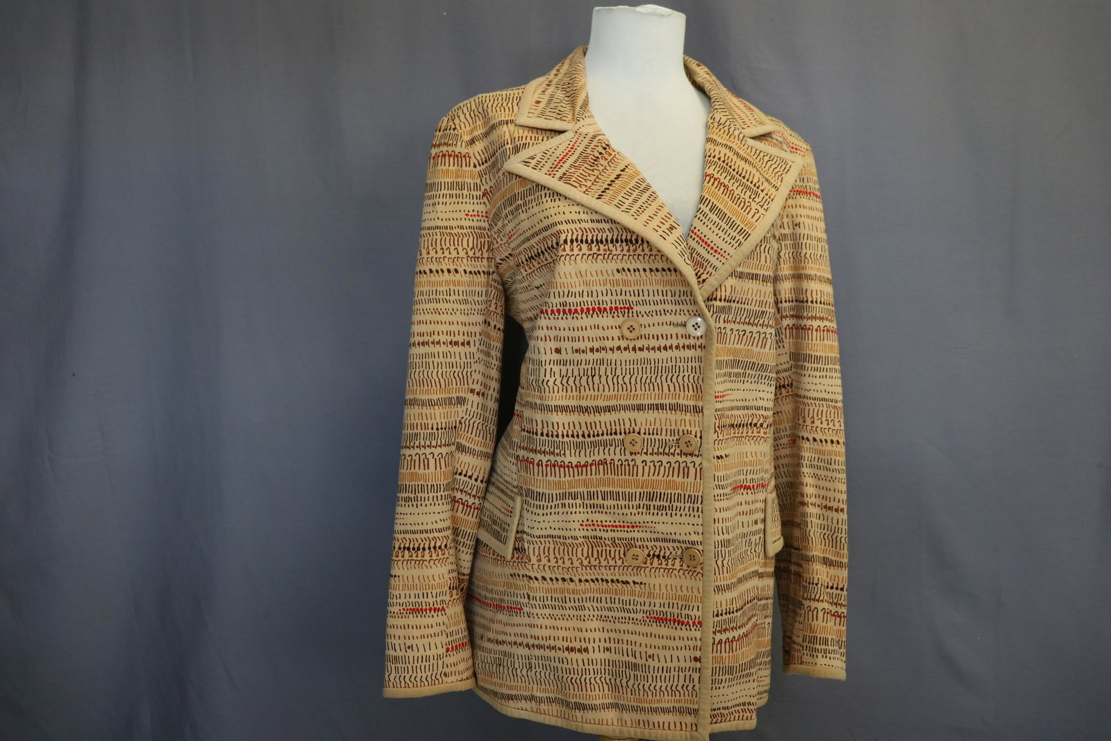 1980's Samuel Robert Faux Suede Ladies Jacket (1 of 4)