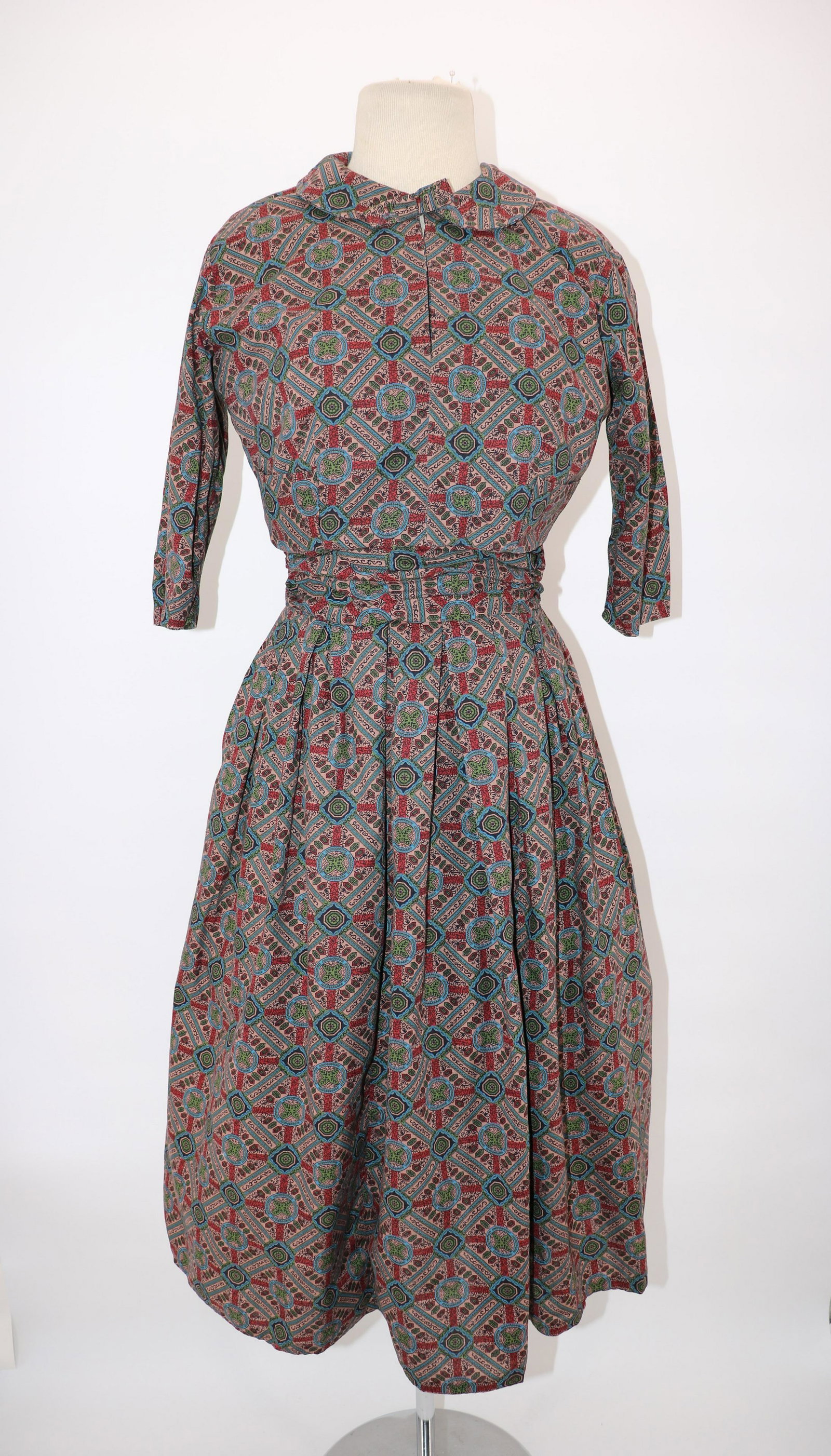 Vintage 1950's Cotton Dress & Bolero (1 of 6)