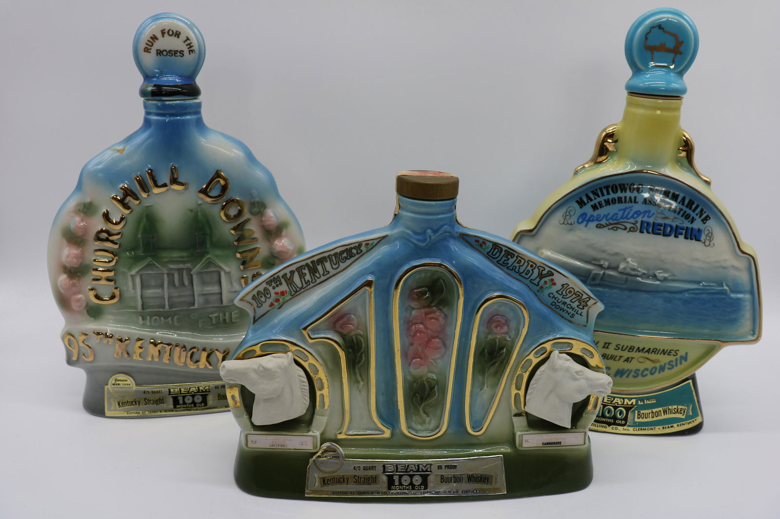 Lot  of Vintage Beam Bottles, Kentucky Derby & Other (1 of 10)