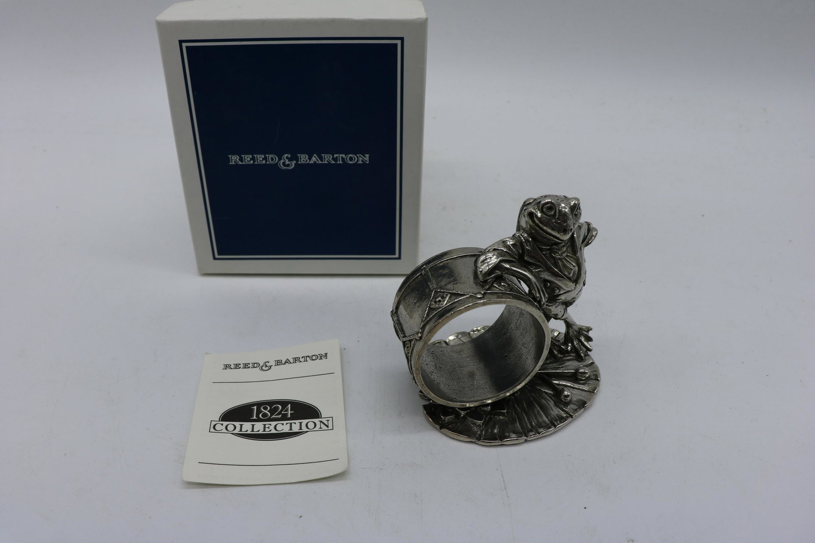 Vintage Reed & Barton Silver Plated Frog Napkin Ring (1 of 6)