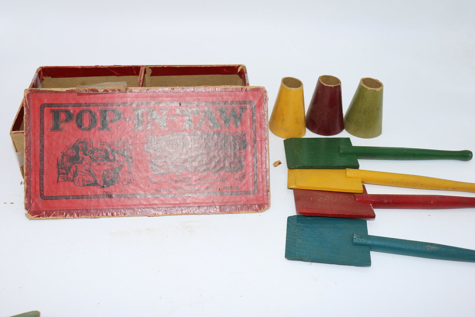 Vintage Pop-in-Taw Parker Brothers Game, 1907 (1 of 4)