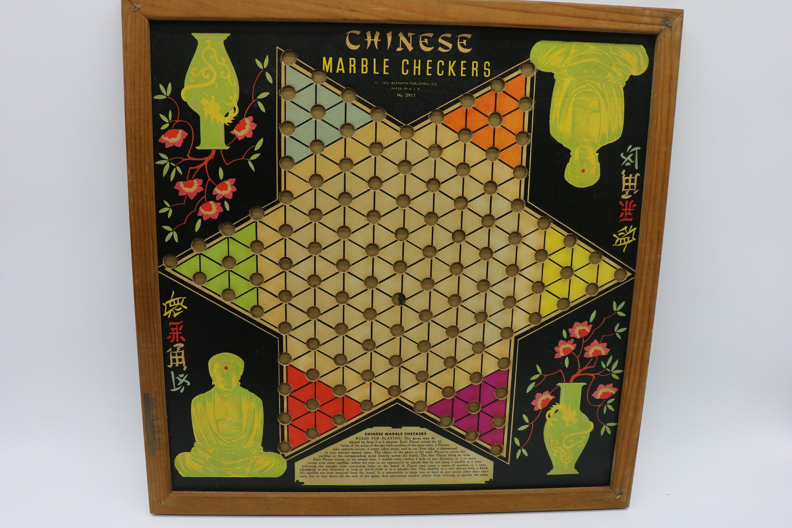Vintage 1939 Chinese Checkers Game Board (1 of 4)