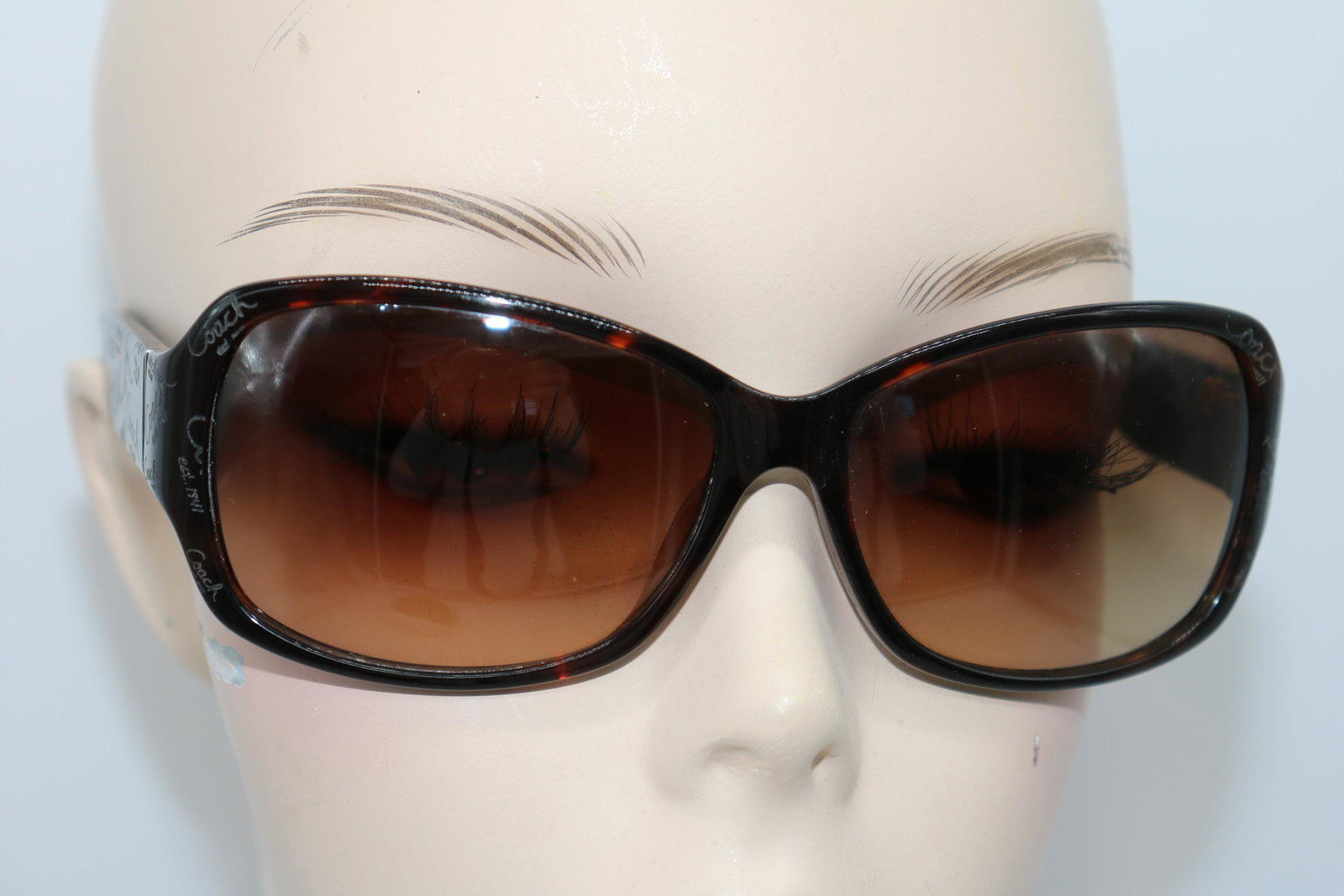 Coach Sunglasses & Case: Stamped 'tortoise' S801.