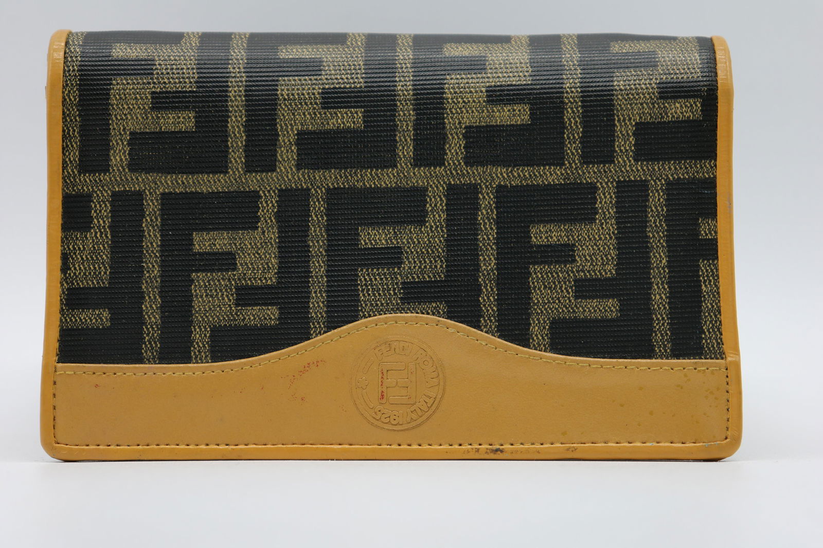 Fendi Wallet, Italy: Multiple pockets inside, some light wear, soil, see photos.