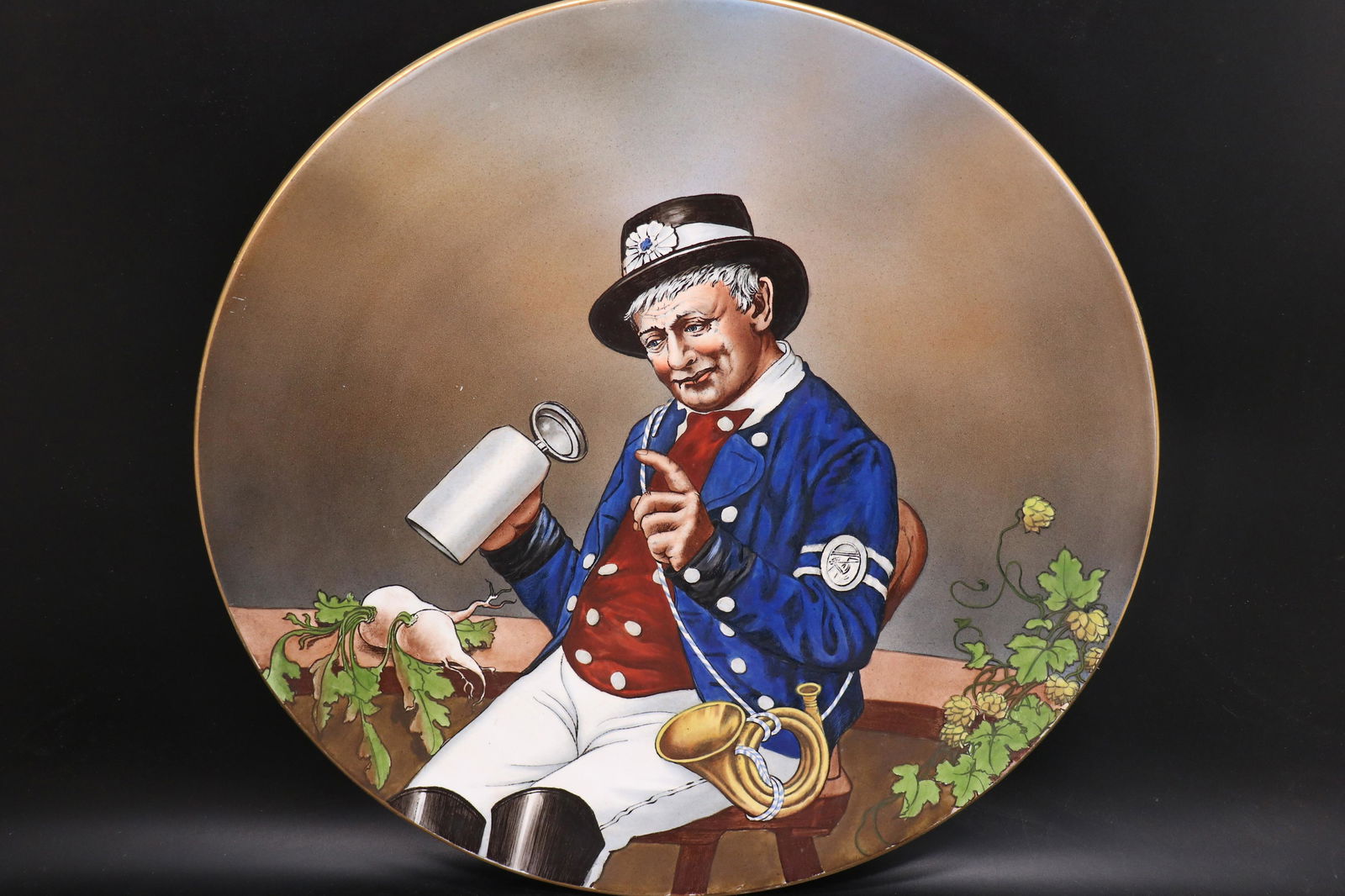 Antique Villeroy & Boch Antique Hand Painted Platter (1 of 6)