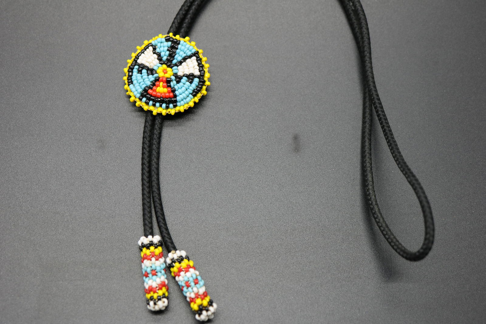 Native American Beaded Bolo Tie (1 of 4)