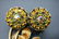 Vintage Floral Brooch & Earring set, Enamel & Crystal - 5