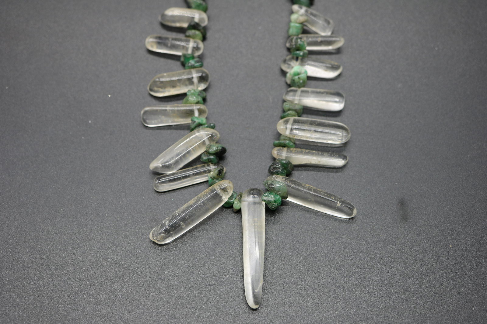 Vintage Raw Natural Stone & Quartz Crystal Necklace (1 of 4)