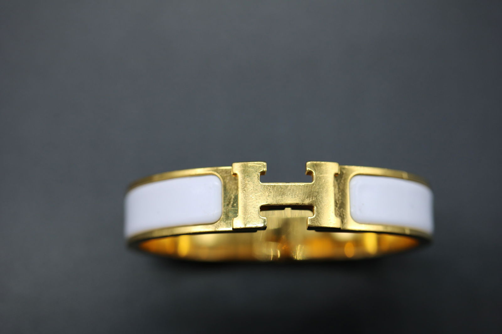 Hermes Clic Clac H Norrow Bracelet, FI 01 77 (1 of 7)