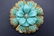 Lot of 2 Vintage Enamel Flower Brooches, 3-D - 2