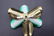 Lot of 2 Vintage Enamel Flower Brooches, 3-D - 5