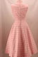 Vintage 1950's Joan Doris by RONA Pink Cotton Dress-New - 6