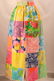 Vintage 1960's Cotton Patchwork Full Length Skirt - 4
