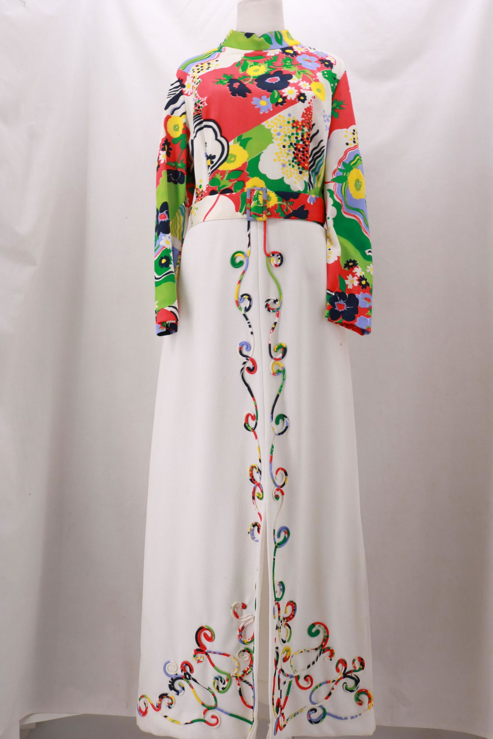 Vintage 1970's Polyester Maxi Dress (1 of 14)