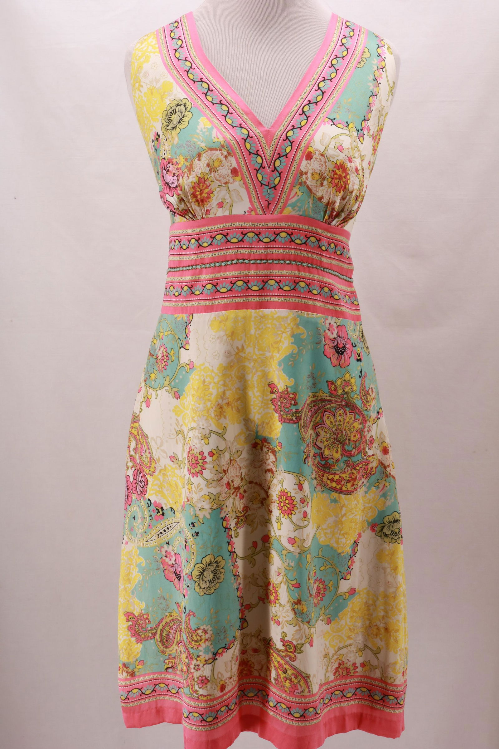 Vintage Silk Blend Summer Dress (1 of 8)