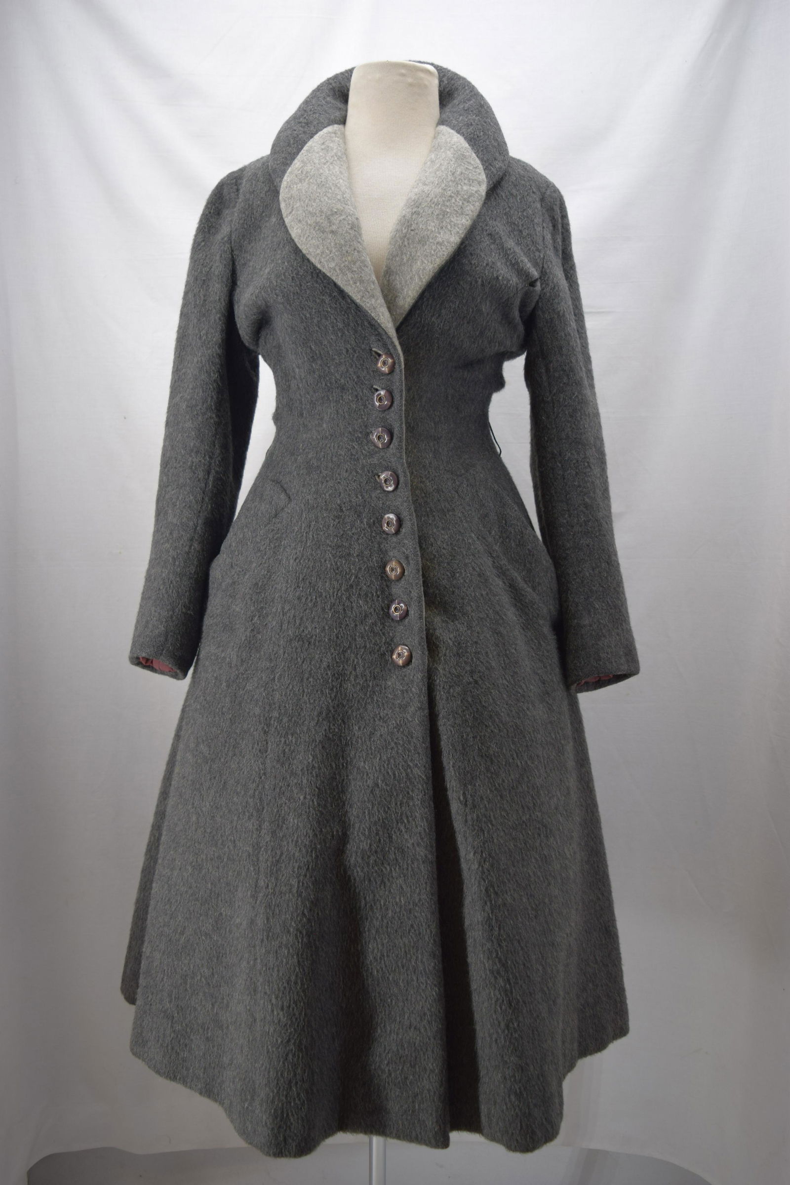 1950'S MILGRIM PRINCESS COAT GREY (1 of 12)