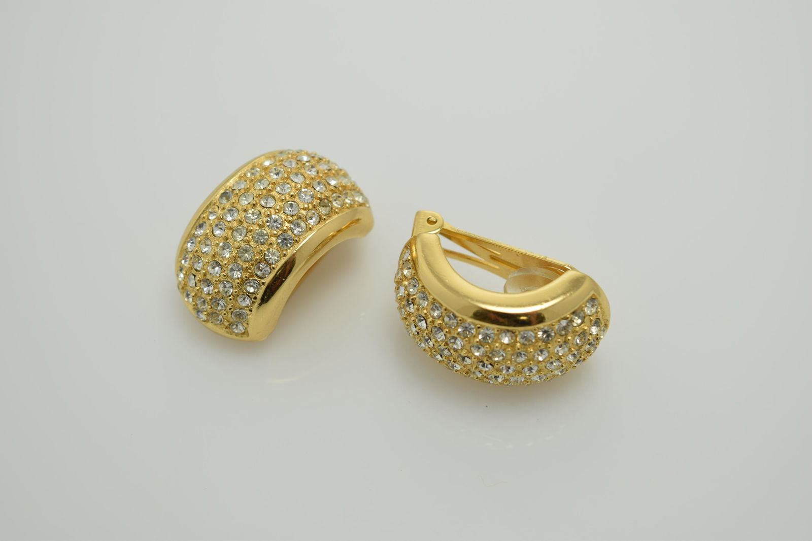 Pair Vintage Cristian Dior Earrings with Crystals (1 of 4)