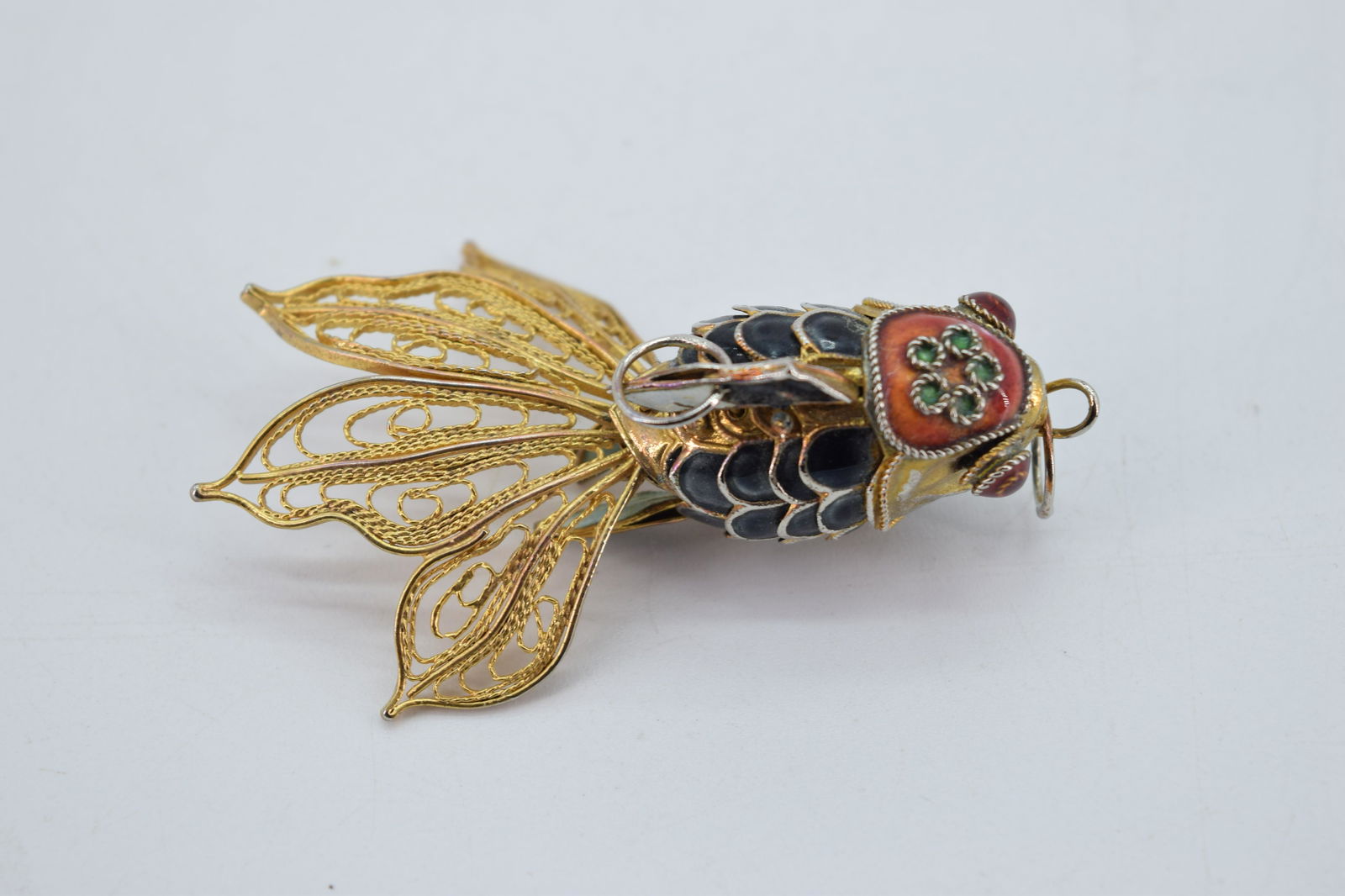 Vintage Articulated Koi Fish Pendant (1 of 4)