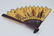 Vintage Chinese Silk Hand Fan with 4 Woman & Character