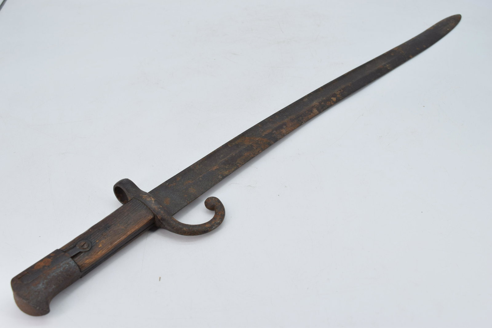 Antique Bayonet with Wood Handle: approx. 28 inches long