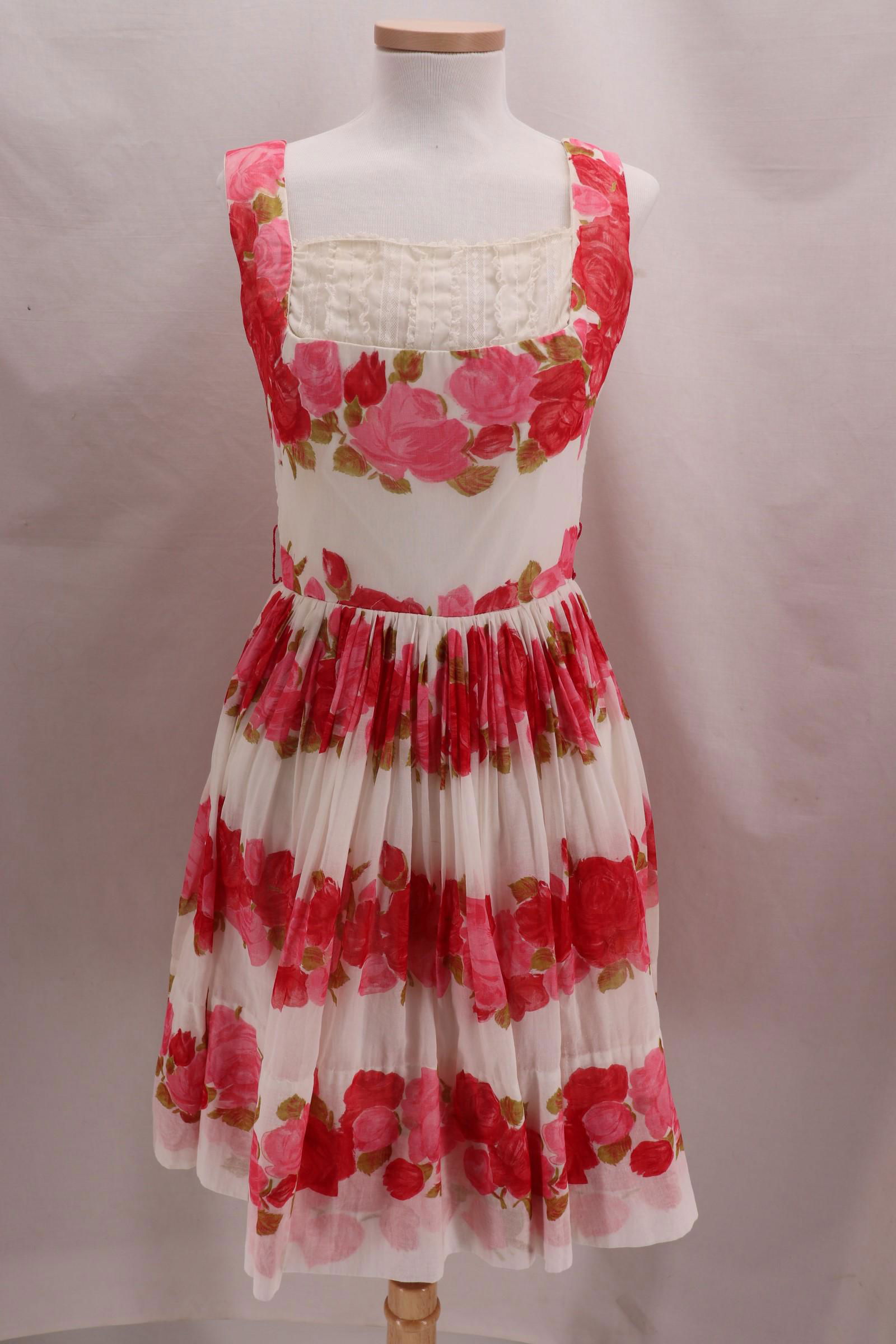 Vintage 1960's Floral Cotton Summer Dress (1 of 7)